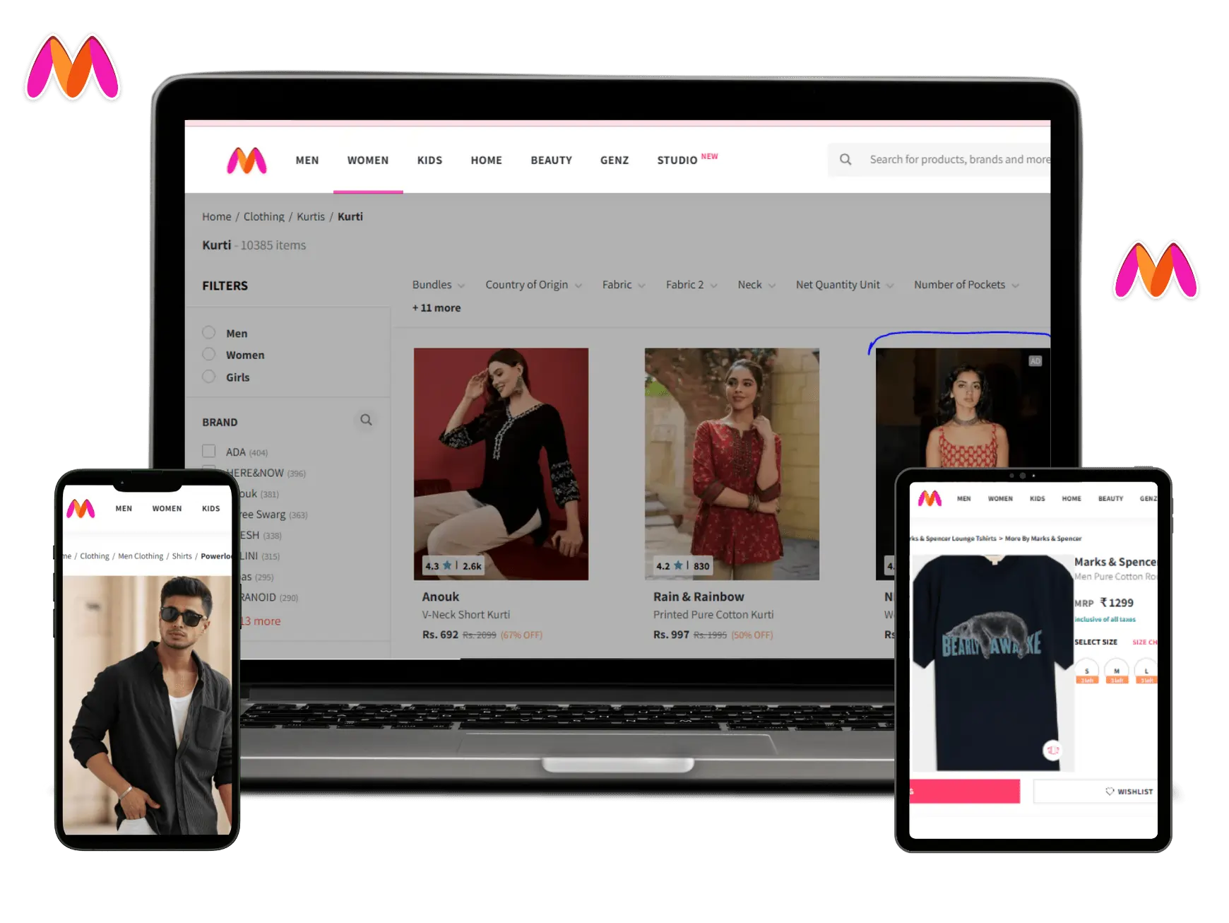 Myntra seller dashboard preview